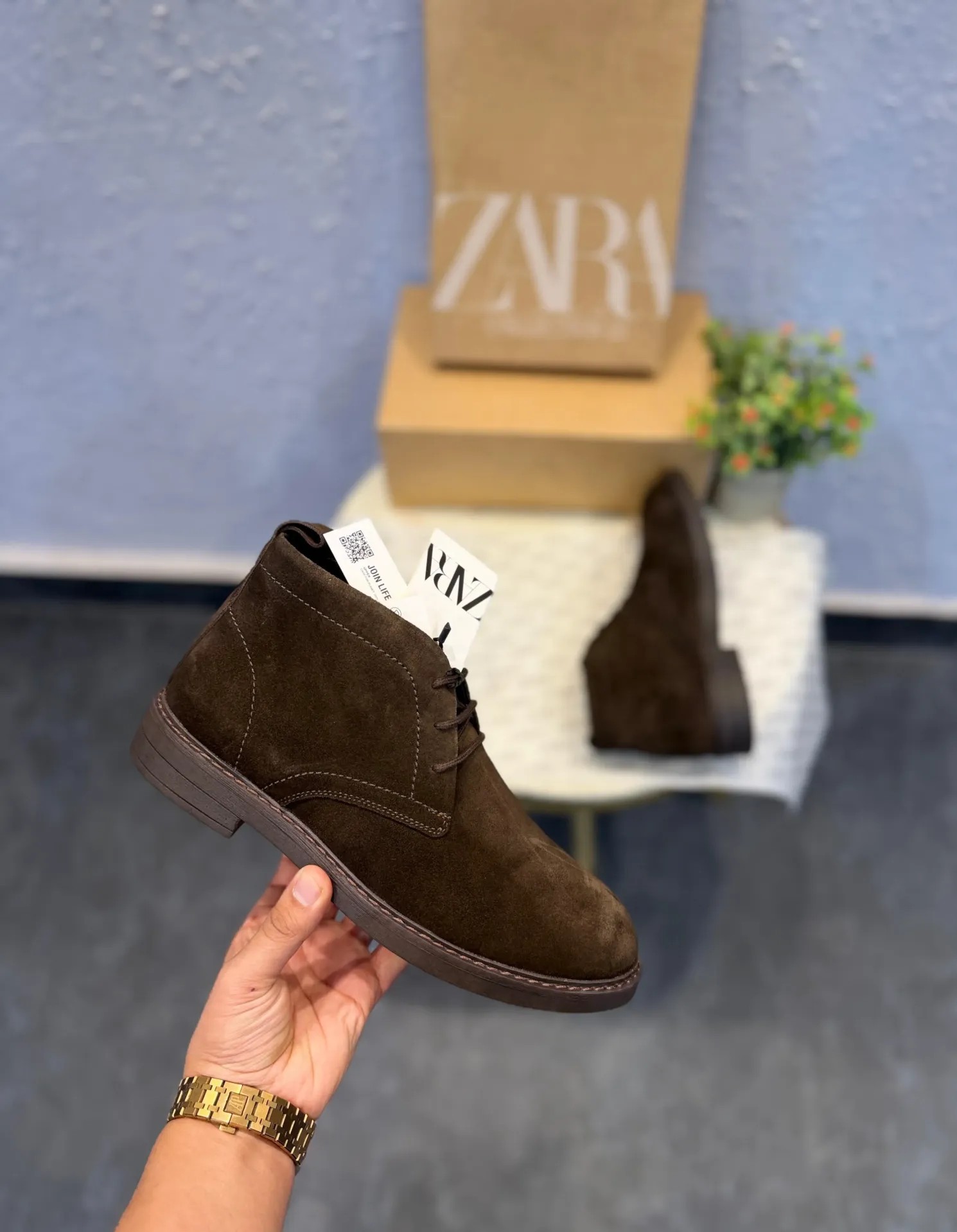 Zara suede leather chukka boots art z 2 (40)