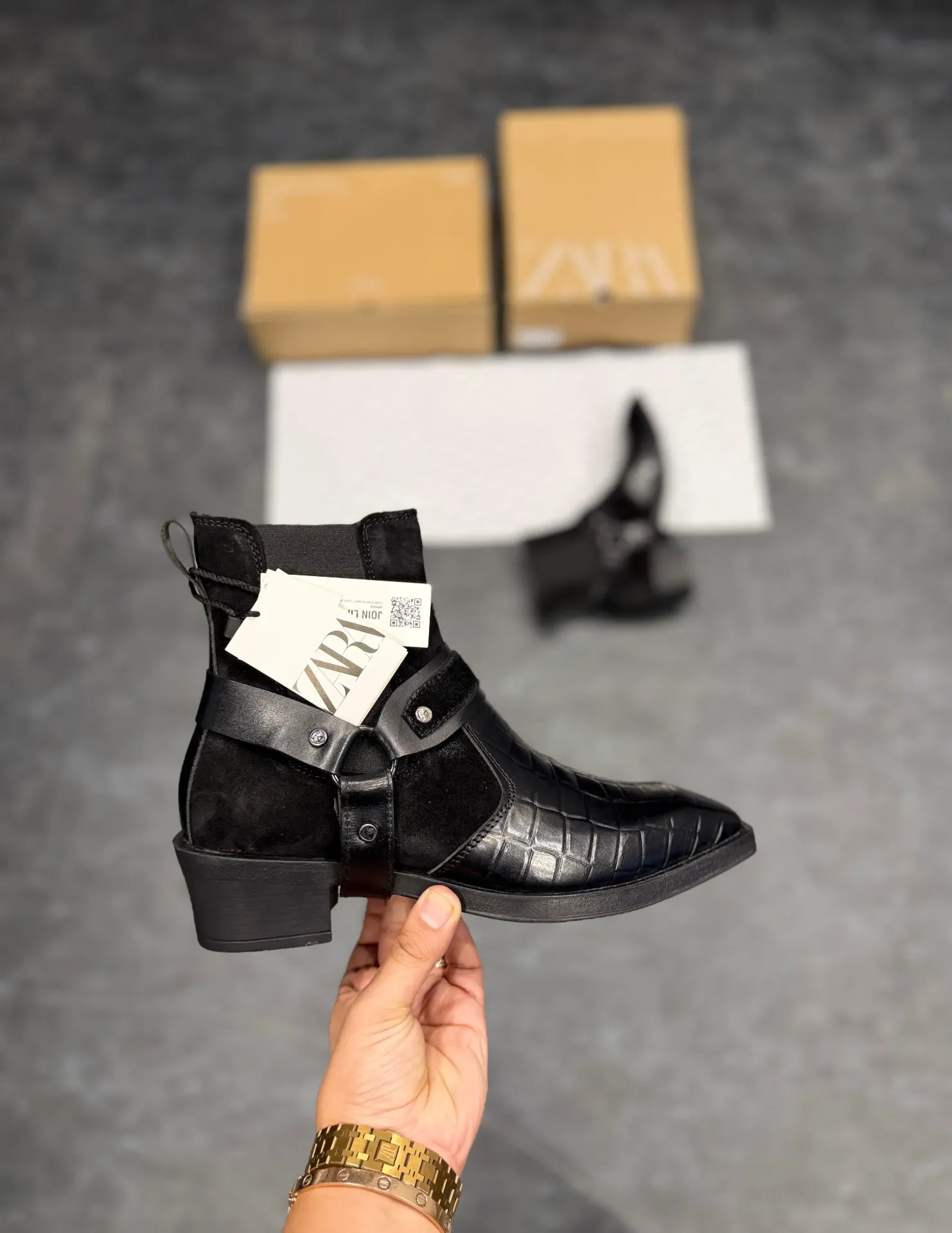 Zara surplus designers cowboy leather art-701 (40)