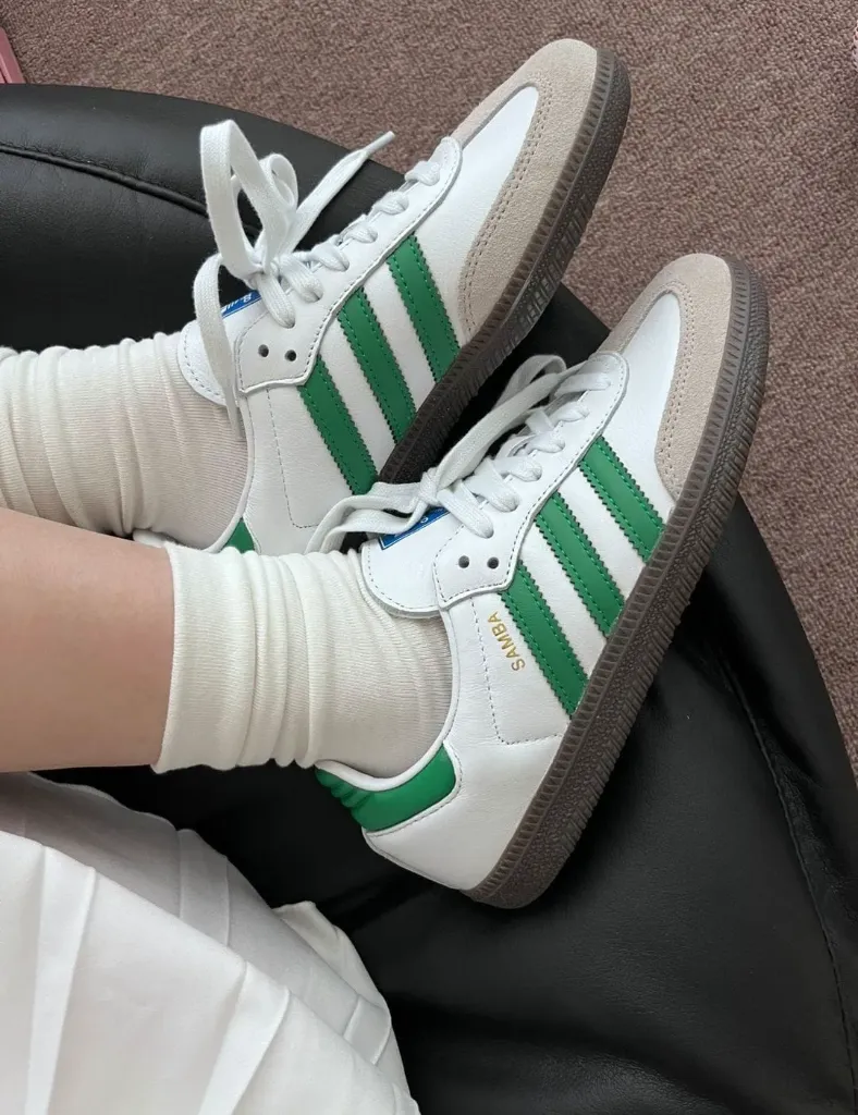 Adidas samba green white  (36)