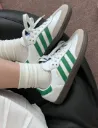 Adidas samba green white 