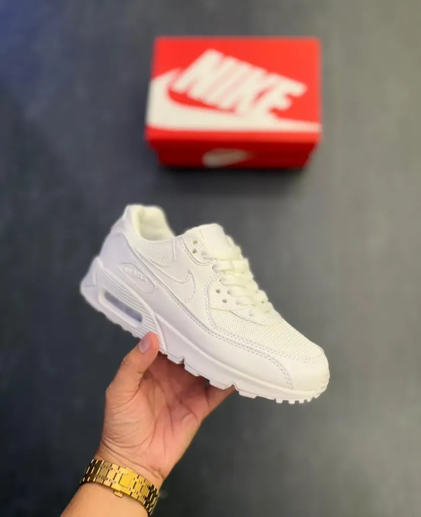 Nike air max 90 triple white  (36)