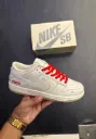 Nike SB Dunk Supreme white red radium 