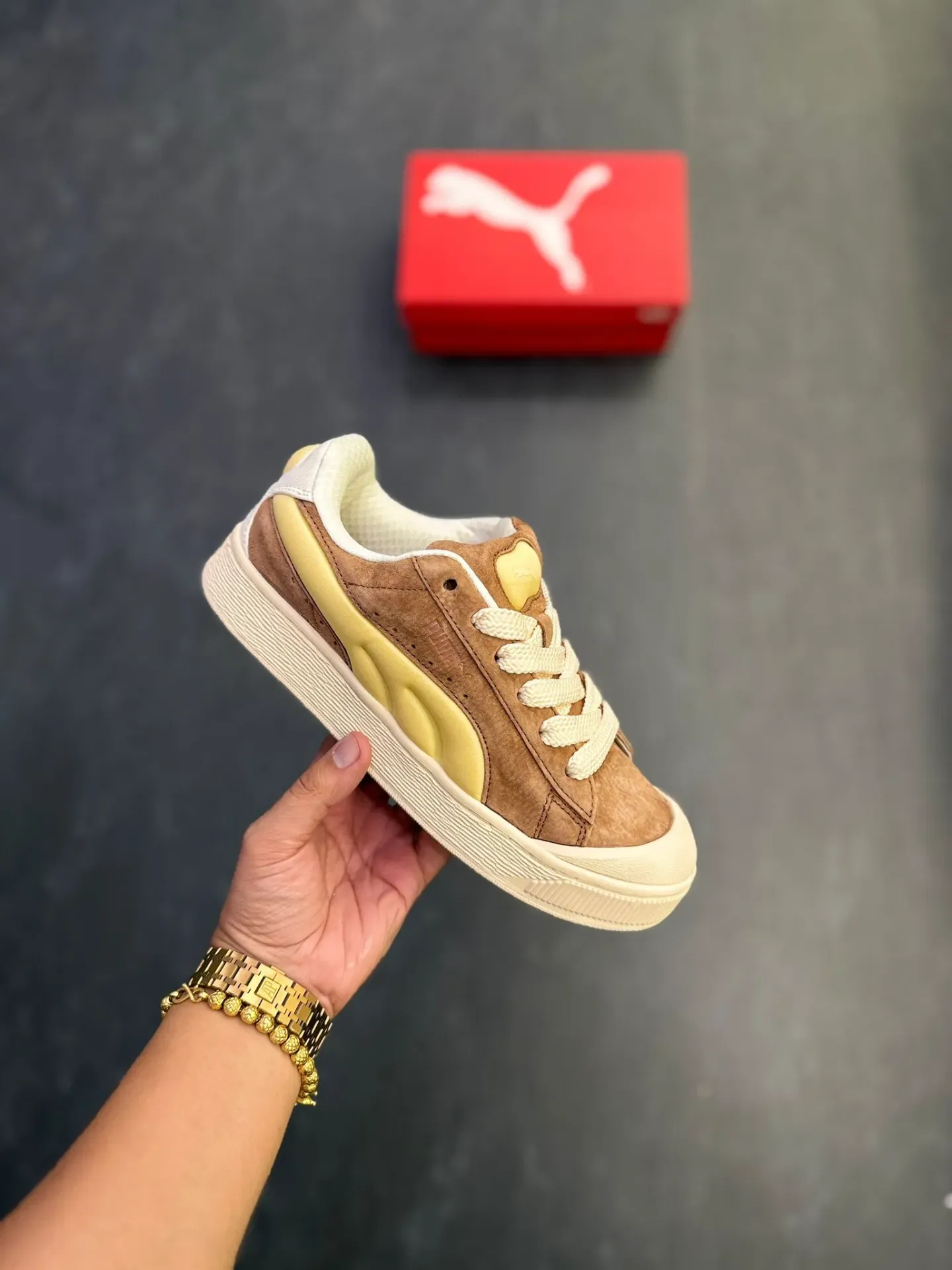 Puma suede crush brown mushroom 