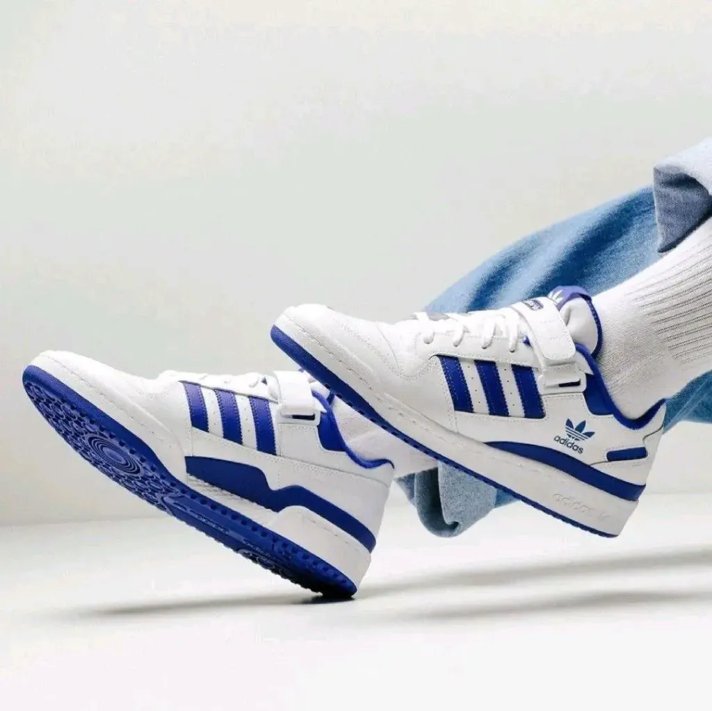 Adidas forum 84 white blue  (36)