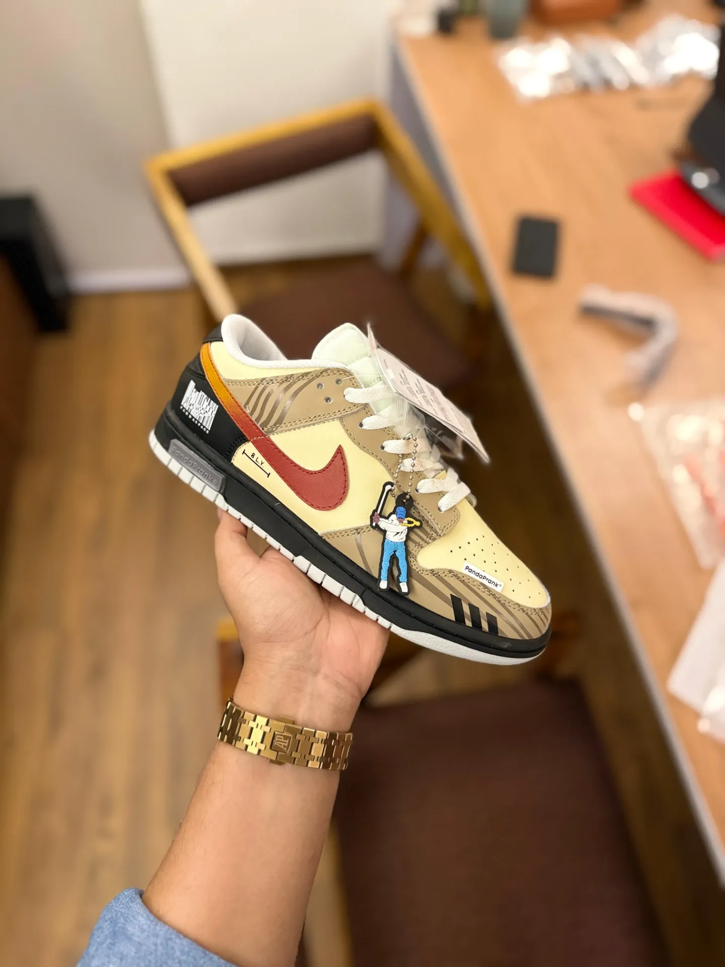 Nike SB Dunk Supreme pandaprank yellow 
