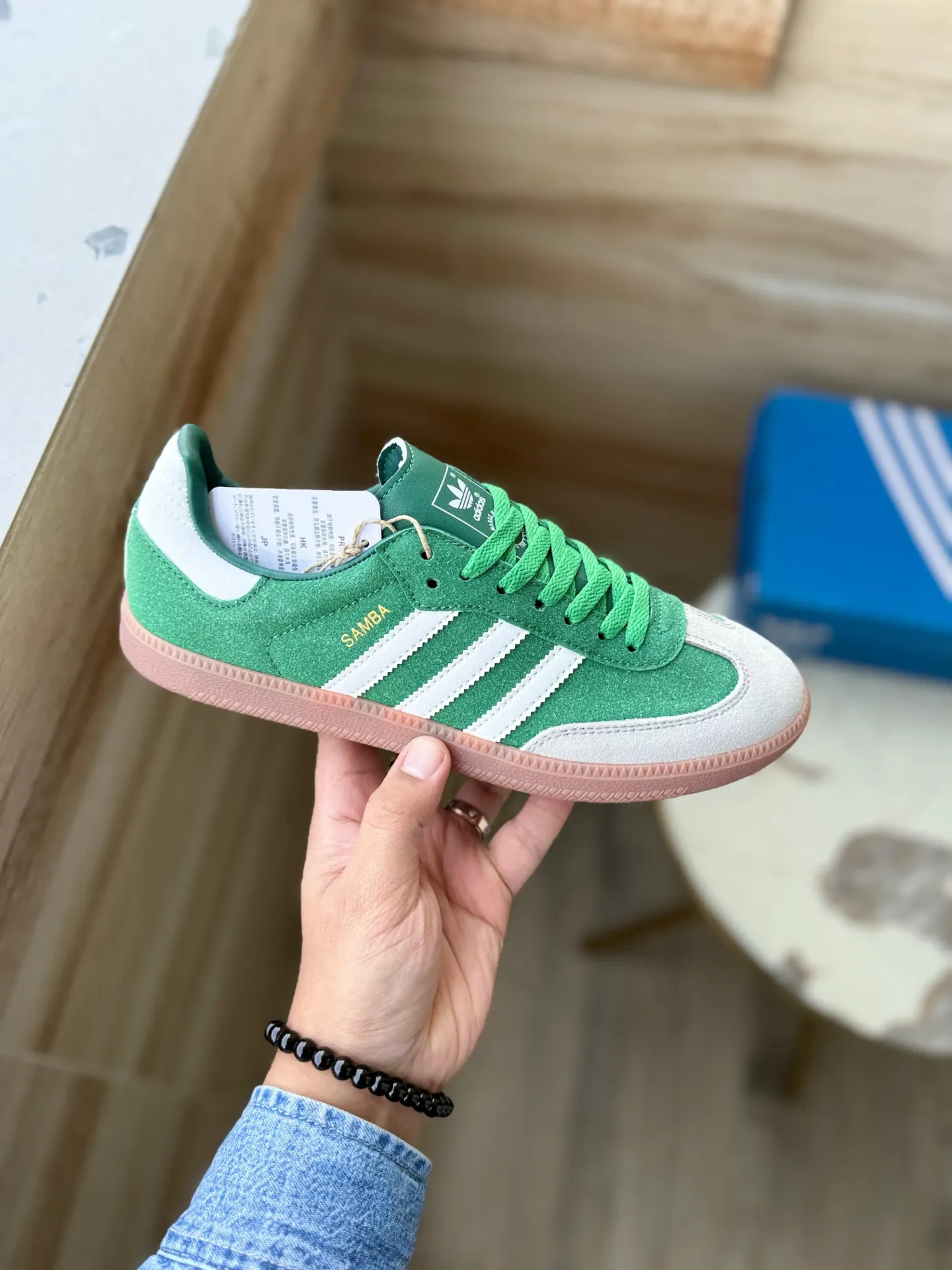 Adidas samba grey green 