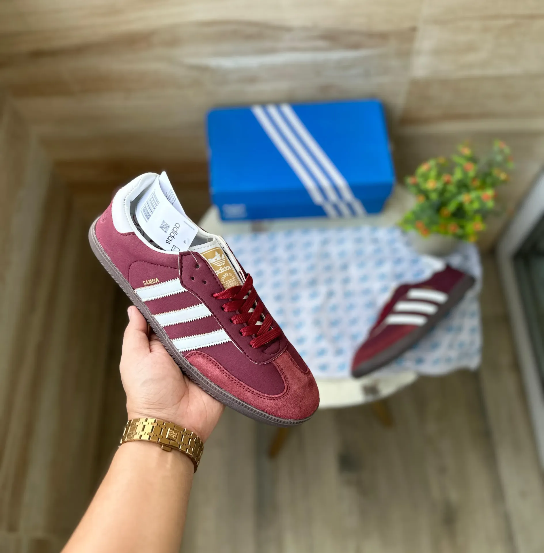 Samba mettalic maroon (36)