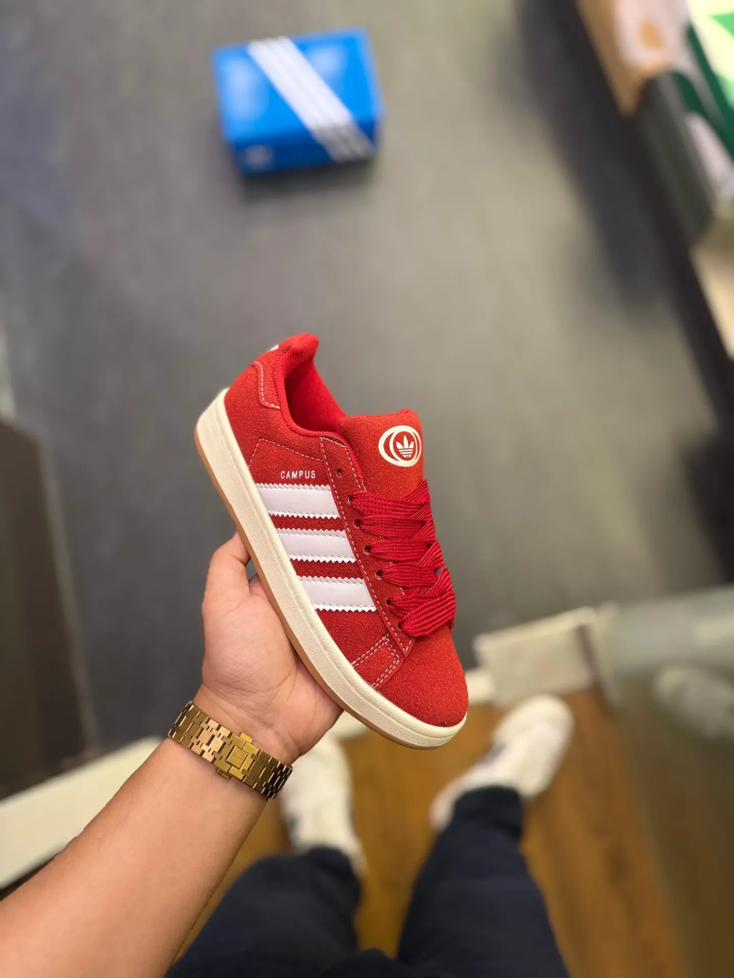 Adidas originals campus bloody red