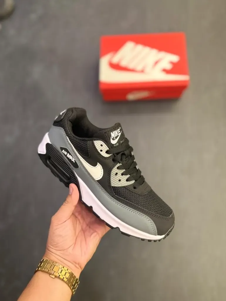 Nike air max 90 essential black grey  (40)