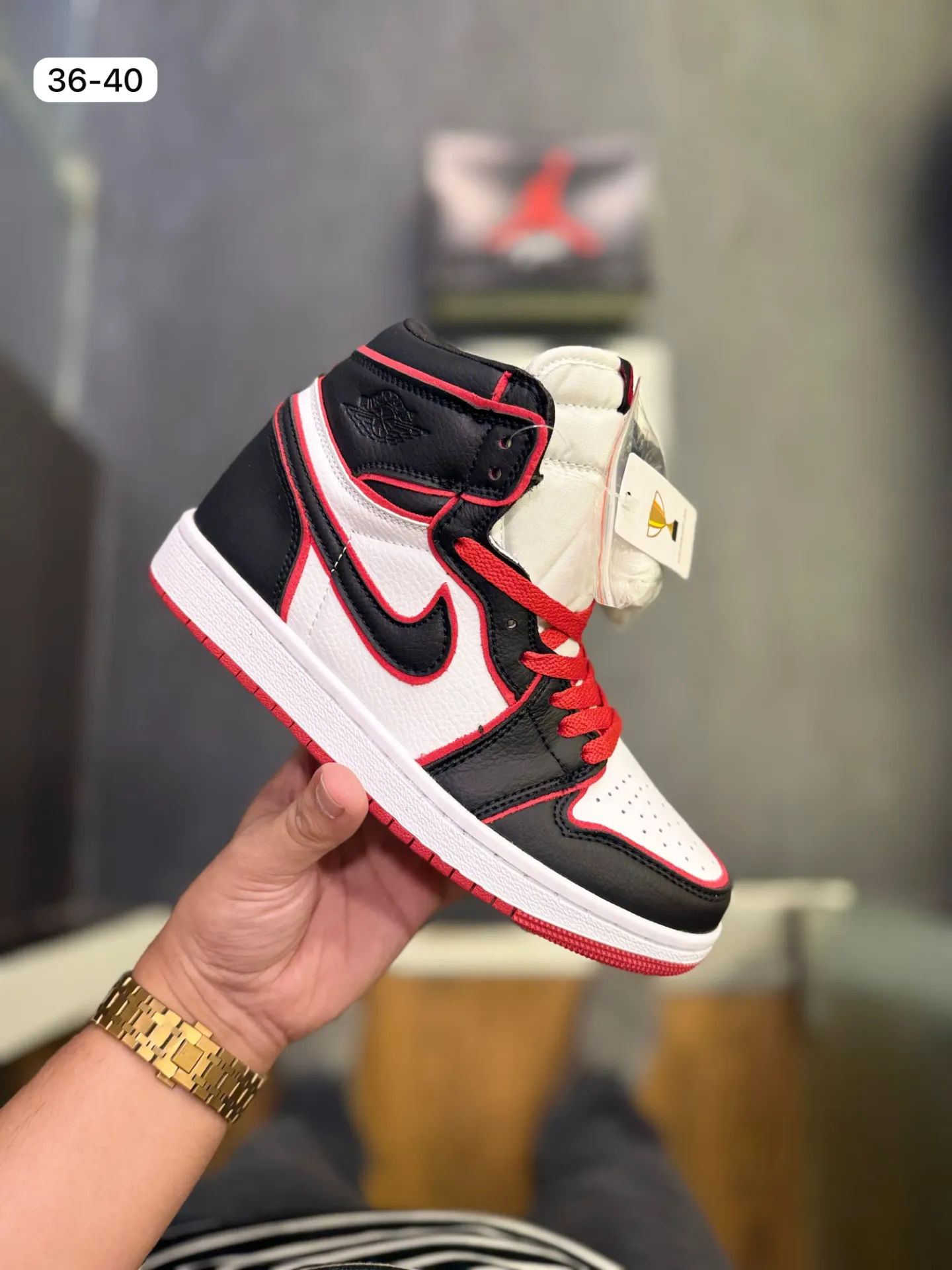 Air Jordans Retro 1 mid bloodline  (40)