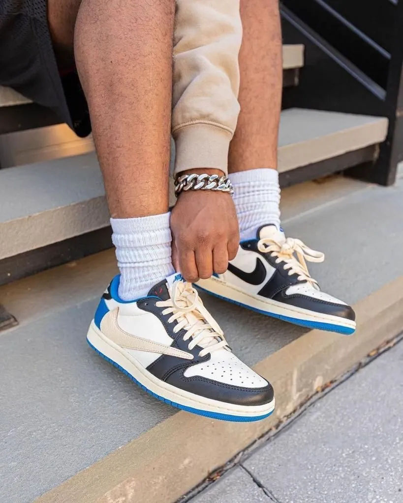 Air Jordans Retro 1 travis scott fragment  (40)