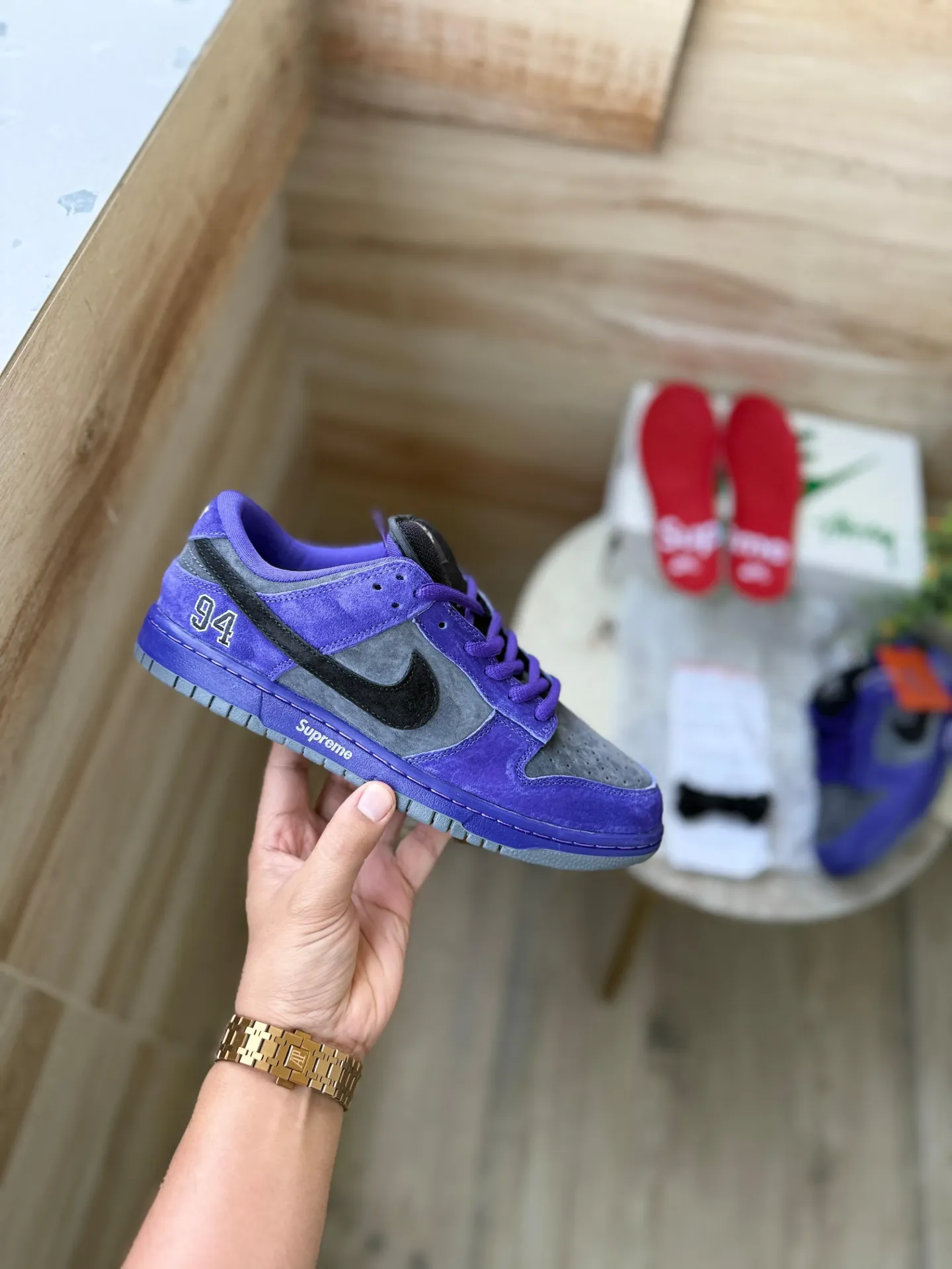 Nike SB Dunk Supreme 94 ink black  (40)