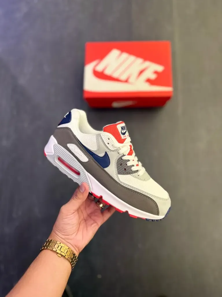 Nike air max 90 white blue  (40)