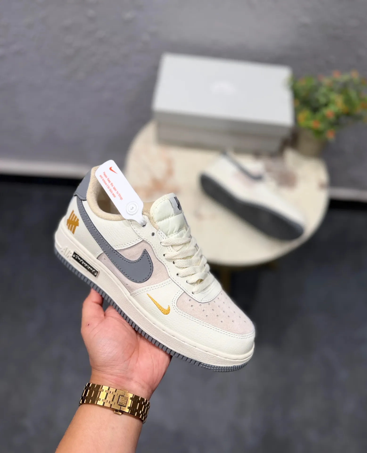 Nike air force custom beige understand defeated 2025 (40)