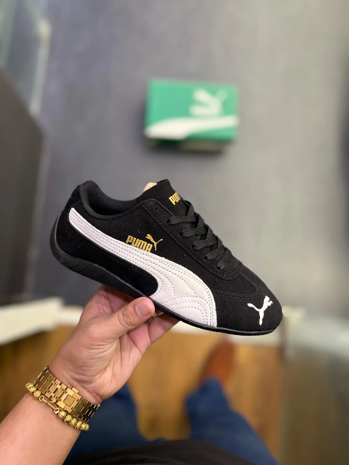 Puma speed cat black white  (36)